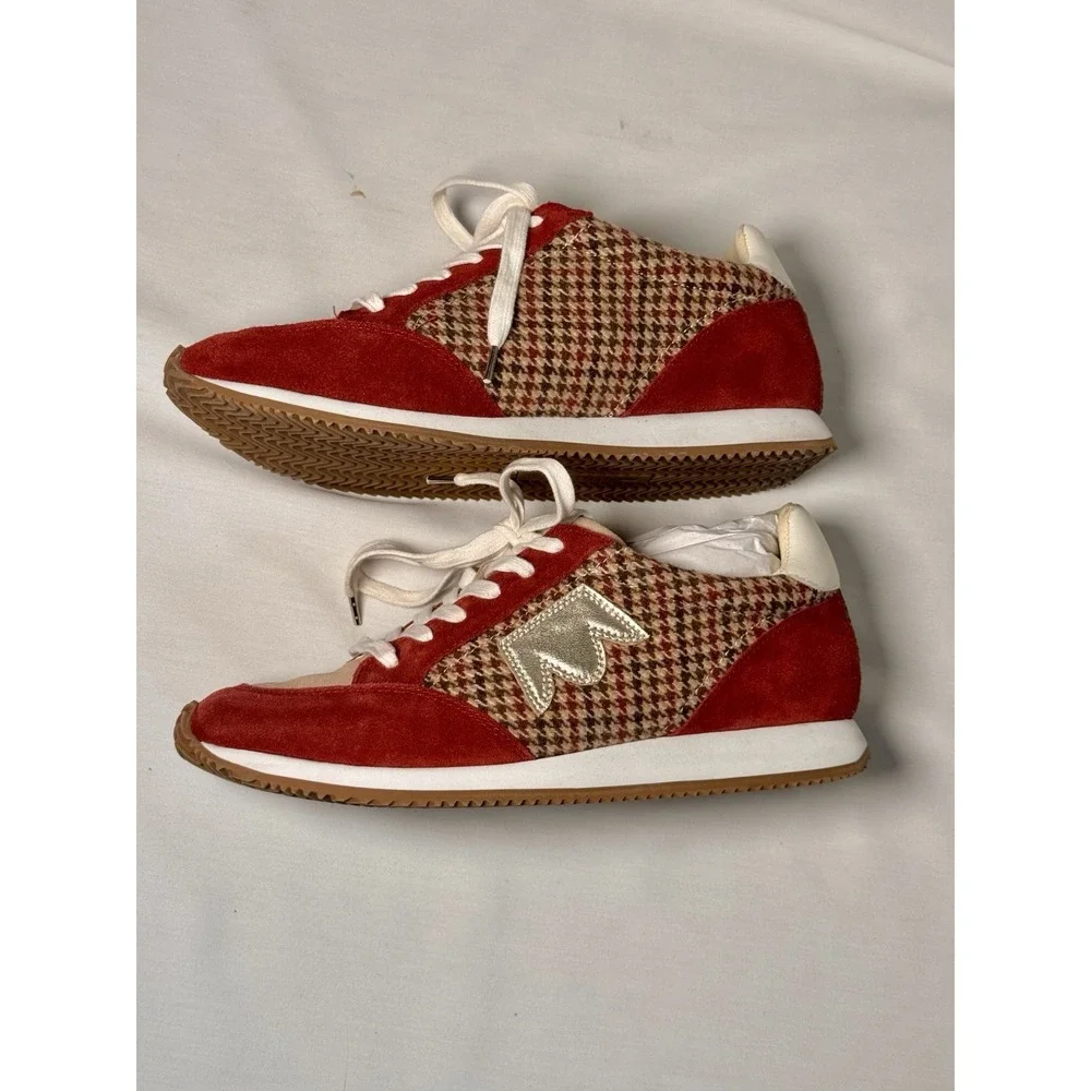 Birdies suede houndstooth
